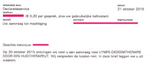 Manual lymph drainage massage denied