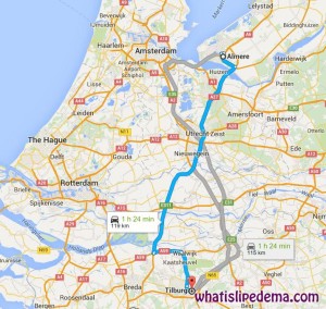 Almere to Tilburg Clinic